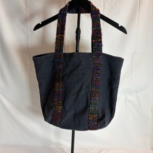 World of Good Fair Trade Boho Woven Tote Bag – Multicolor Straps